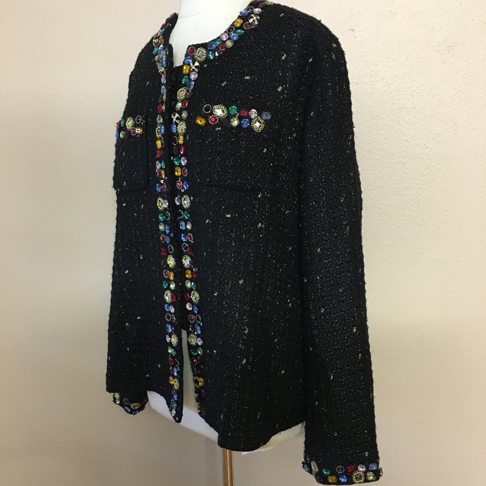 The Collective Works of Berek 2 By Takako Sakon Beweweled Tweed Suit Jacket - Picture 5 of 13